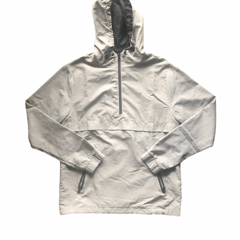 Forever 21 Light Grey Windbreaker Jacket